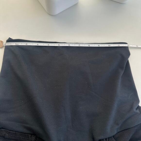 NWT Good American Womens Black Good Legs Maternity Crop Skinny Jeans Size 0/25 - Picture 12 of 14